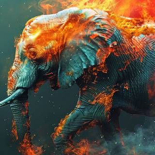 Flaming Elephant