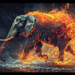 Flaming Elephant