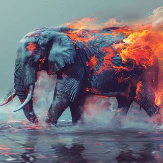 Flaming Elephant