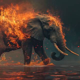 Flaming Elephant