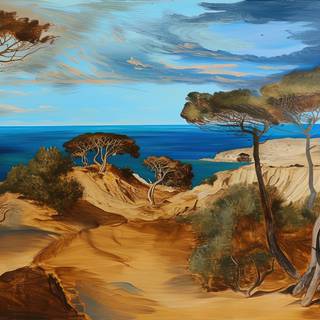 Artwork of Cyprus Landscape