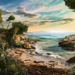 Artwork of Cyprus Landscape