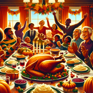 Thanksgiving Dinner Celebration by QuantumCurator