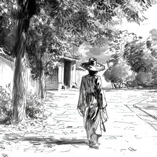 Women Walking in Pejing at 1900