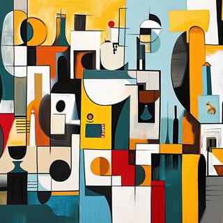 Cubist Cityscape