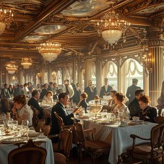 Luxurious Titanic Dining Saloon