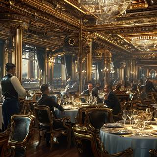 Luxurious Titanic Dining Saloon