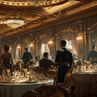 Luxurious Titanic Dining Saloon