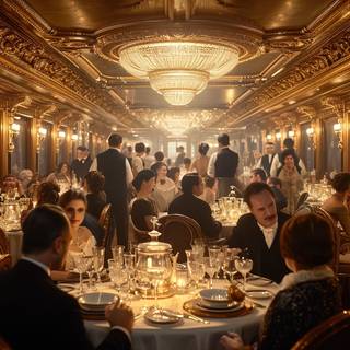 Luxurious Titanic Dining Saloon