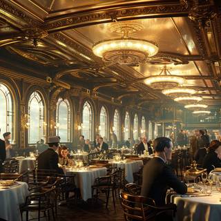 Luxurious Titanic Dining Saloon