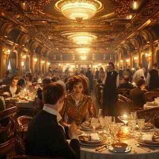 Luxurious Titanic Dining Saloon