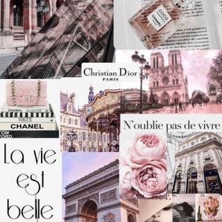 Paris y2k aesthetic collage