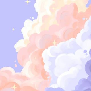 Aesthetic clouds painting