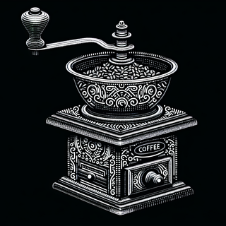 Vintage Coffee Grinder by QuantumCurator