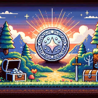 Mystic Silver Coin Fantasy Landscape by robokoboto