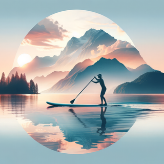 Serenity Paddle Boarding by robokoboto