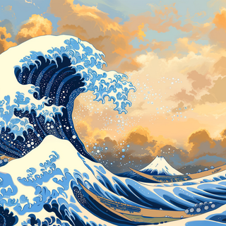 The Great Wave Artistic Ocean by patrika