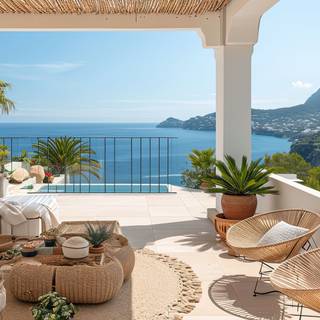 Breezy Mediterranean Terrace