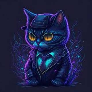 Neon-Meow Cat