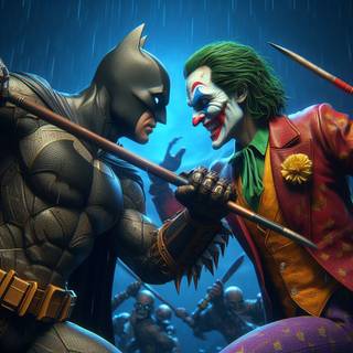 BATMAN & JOKER HD WALLPAPER