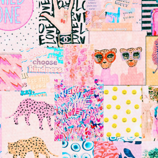 Pink Preppy Wallpaper Collage 