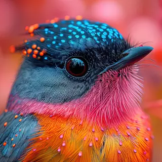 Colorful Bird Printout