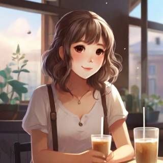 cute coffee girl