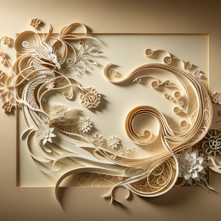 Golden Floral Artwork by QuantumCurator