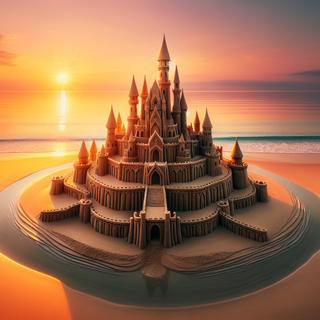 Sandcastle Sunset  by QuantumCurator