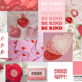 Valentines Day Collage Wallpaper Aestheic