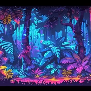 Colorful Prickly Forest
