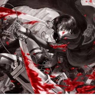 Black and white anime character