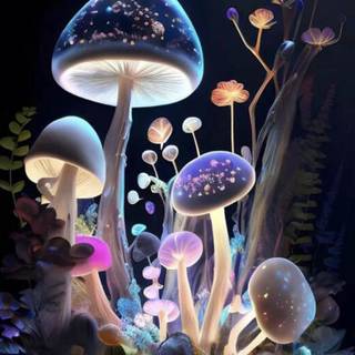 Glowing mushroom 