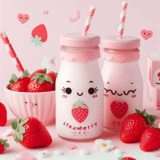 Kawaii Strawberry Milk 