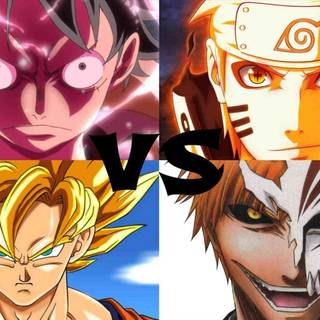 luffy naruto goku and ichochi