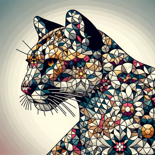 Geometric Cougar Art by robokoboto