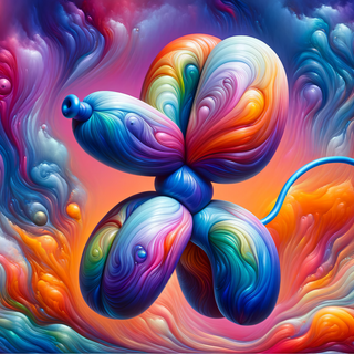 Colorful Balloon Animal by robokoboto