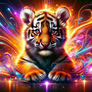 Tiger Cub Fantasy by robokoboto