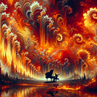 Abstract Pianist by QuantumCurator