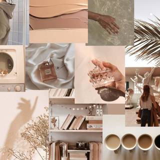 Beige Aesthetic Wallpaper Collage