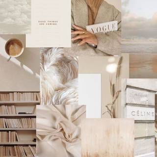 Beige Aesthetic Wallpaper Collage