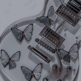 blue butterfly guitar 