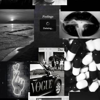 black and white wallpaper