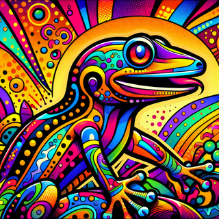 Gecko Art by QuantumCurator