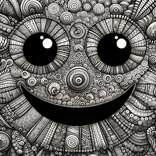 Happily Detailed Doodle Smile by robokoboto