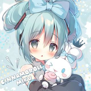 Hatsune Miku and Cinnamoroll