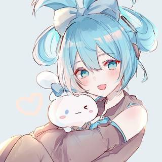 Hatsune Miku And Cinnamoroll