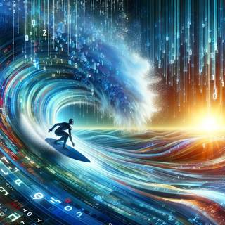 Digital Surfing in Cyberspace by patrika