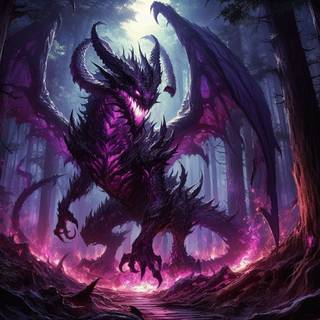Purple Fire Dragon