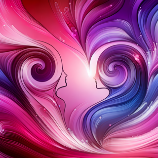 Soulmate Swirl Abstract by QuantumCurator